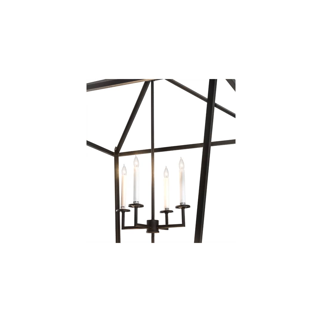 8 Light 51" Wide Taper Candle Pendant