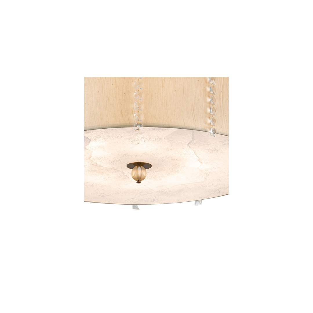 Cilindro Lujoso 8 Light 33" Wide Semi-Flush Drum Ceiling Fixture