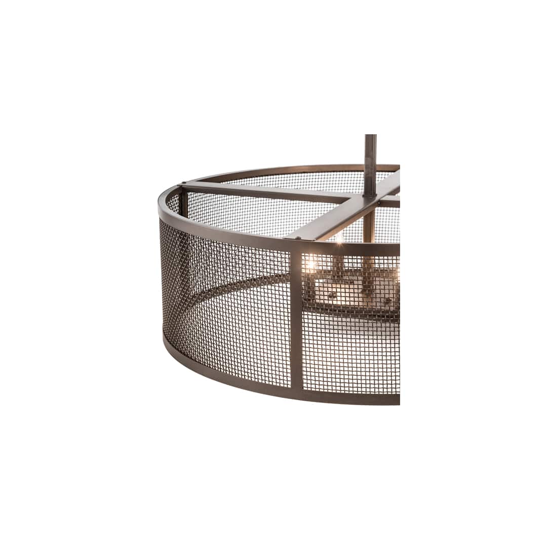 4 Light 30" Wide Cage Pendant