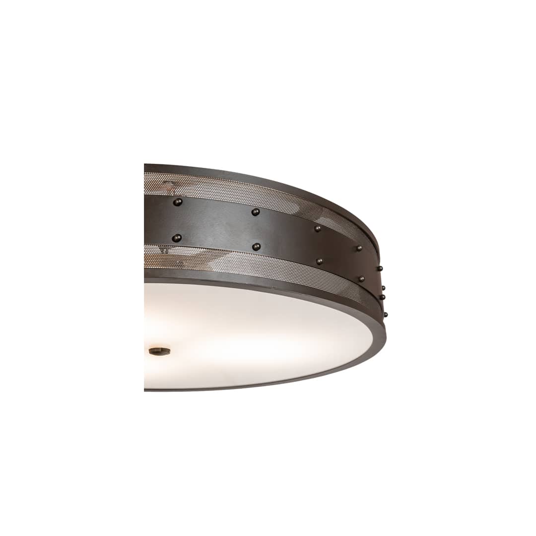 Nolan 3 Light 30" Wide Flush Mount Drum Ceiling Fixture