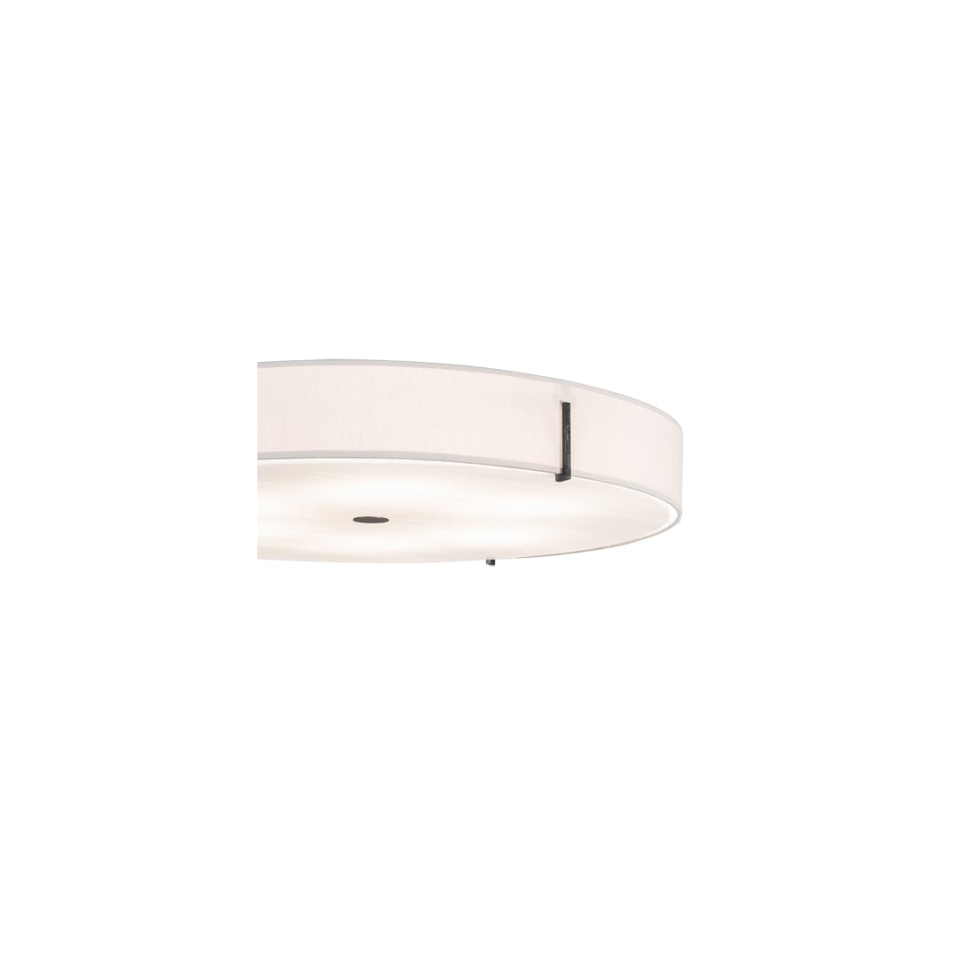 Cilindro 6 Light 30" Wide Semi-Flush Drum Ceiling Fixture - Smoke Finish