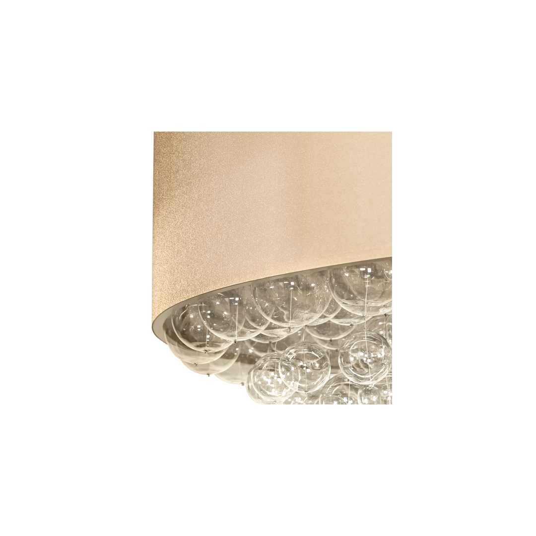 Cilindro Bulle 70" Wide LED Semi-Flush Waterfall Ceiling Fixture