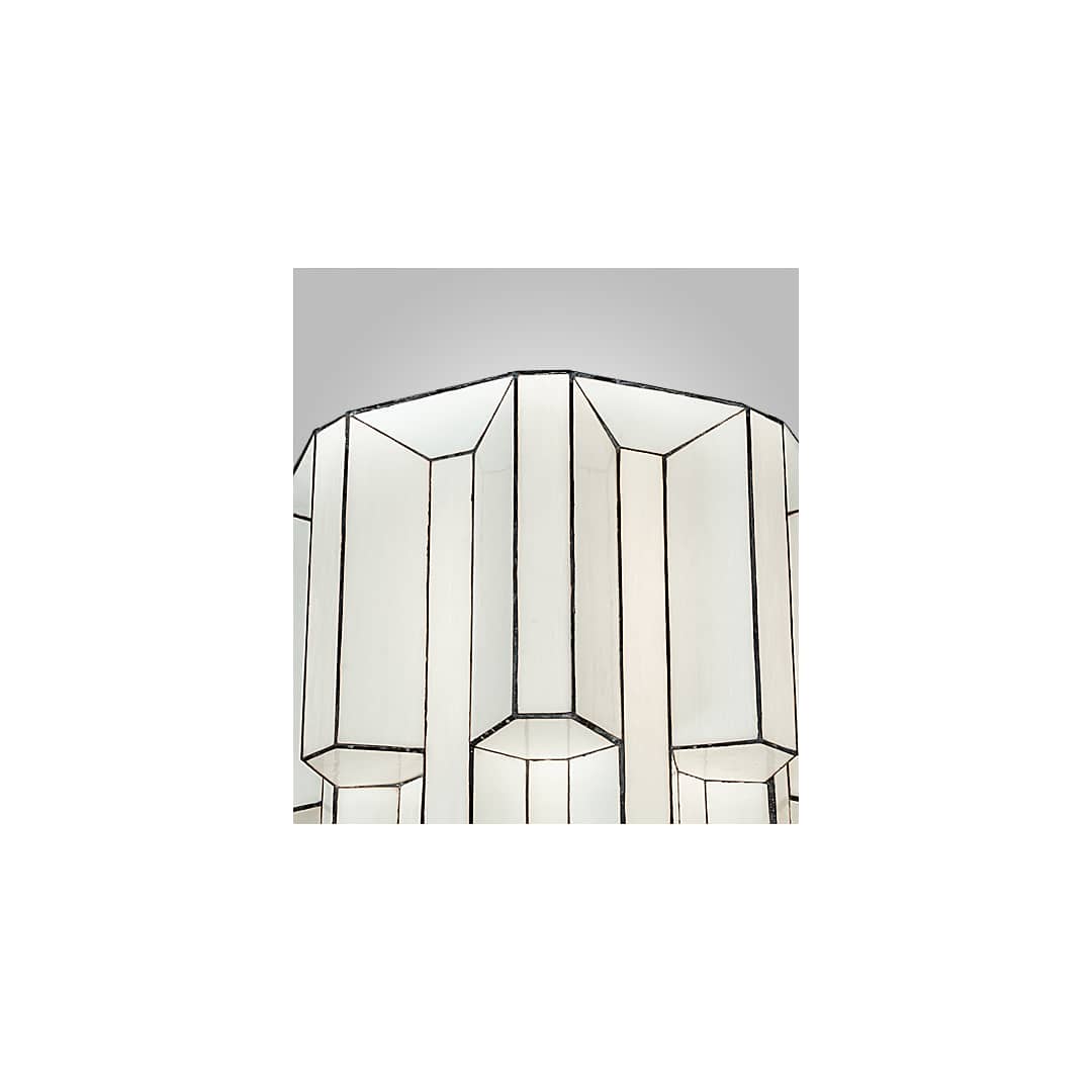 Paramount 24" Wide Flush Mount Waterfall Ceiling Fixture - Antique Iron Gate Finish - GU24 Bulb Base