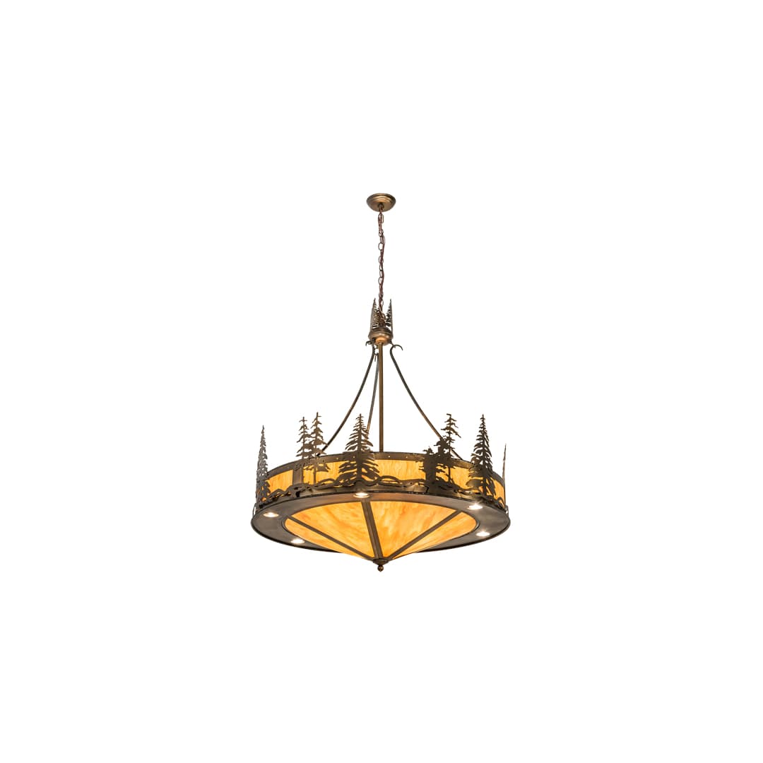 6 Light 41" Wide Abstract Pendant