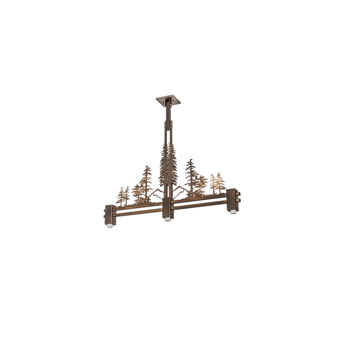 3 Light 45" Wide Linear Pendant