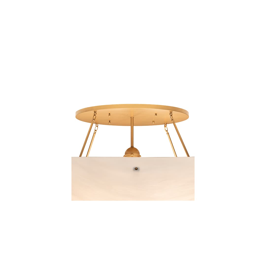 Artesia 12 Light 60" Wide Semi-Flush Bowl Ceiling Fixture - Gold Metallic Finish