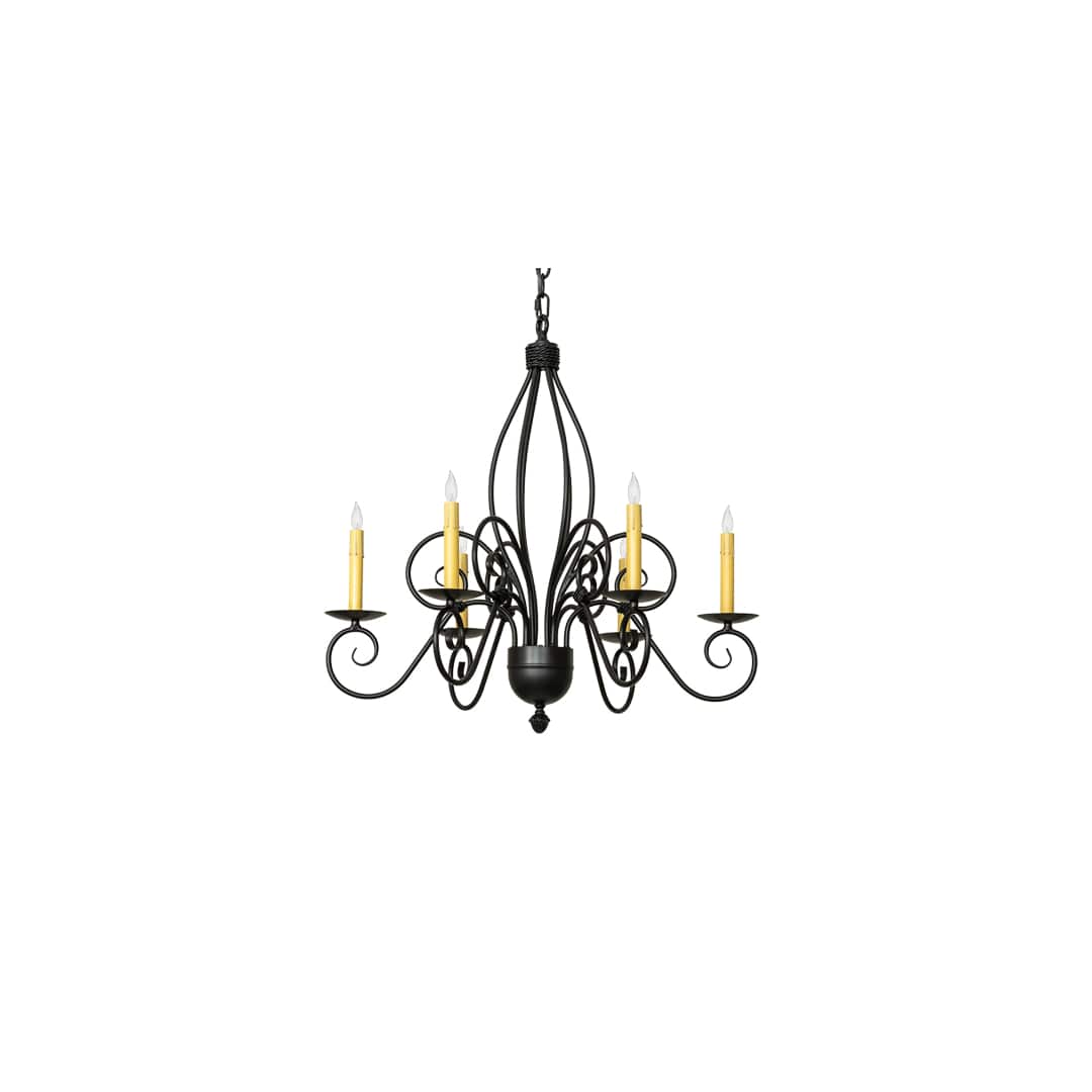 Squire 6 Light 28" Wide Taper Candle Style Chandelier