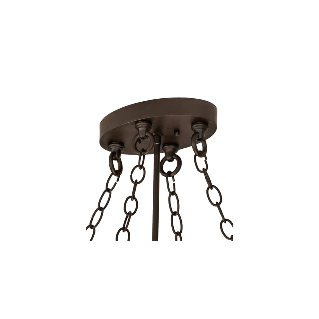 4 Light 18" Wide Abstract Pendant