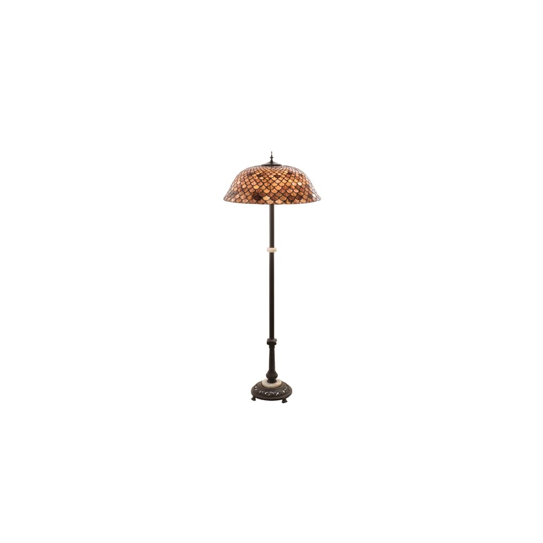 Fishscale 3 Light 62" Tall Buffet Floor Lamp