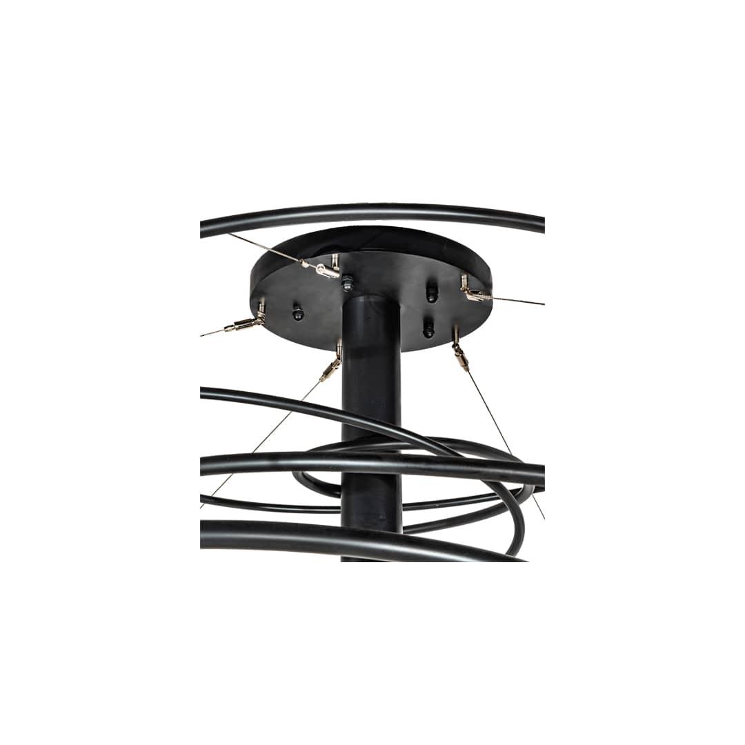 10 Light 55" Wide Abstract Multi Light Pendant