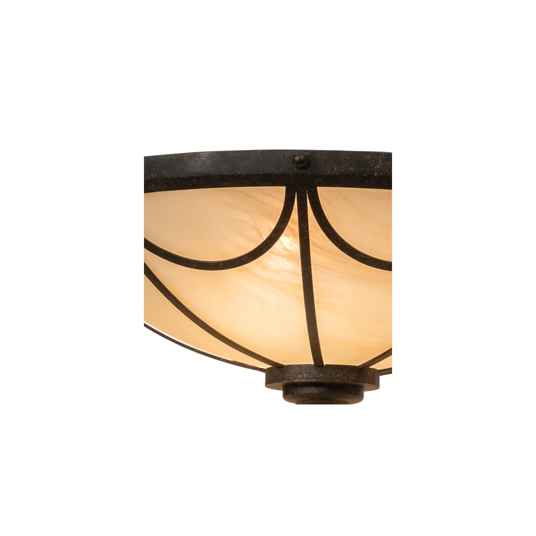 Carousel 3 Light 16" Wide Flush Mount Bowl Ceiling Fixture