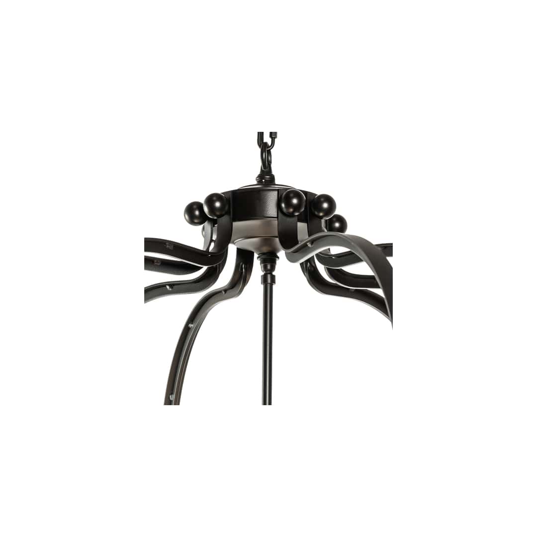 6 Light 32" Wide Taper Candle Pendant