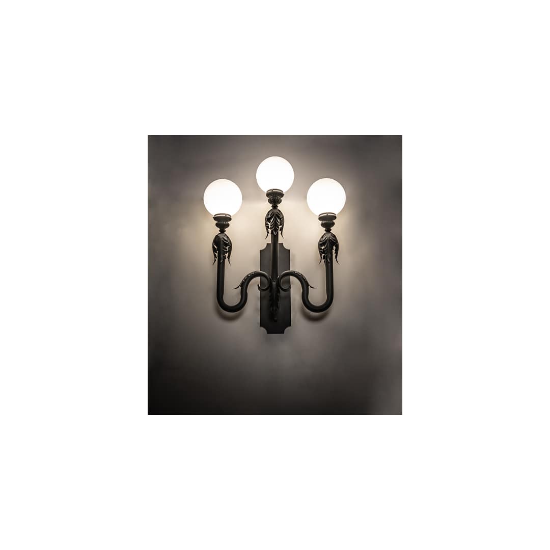 Strasbourg 3 Light 36" Tall Wall Sconce