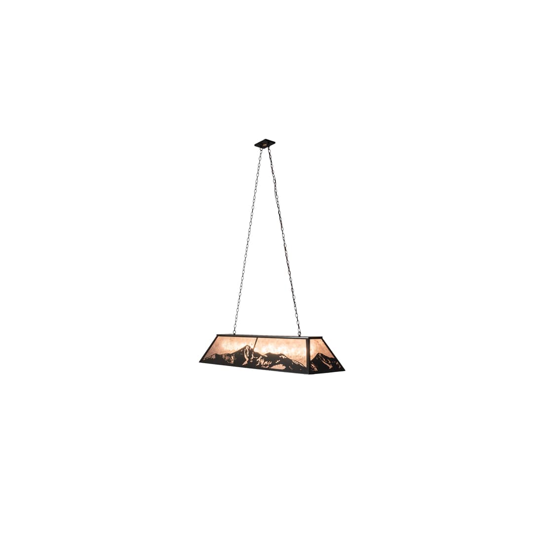 9 Light 61" Wide Billiard Linear Pendant
