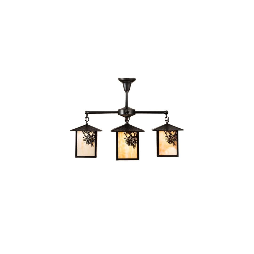 Seneca Winter Pine 4 Light 32" Wide Chandelier