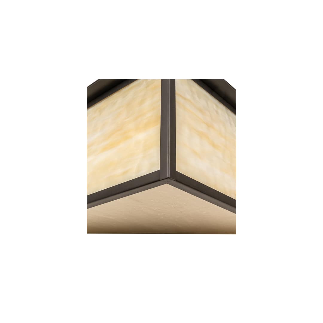 Hyde Park Winter Pine 6 Light 29" Wide Flush Mount Square Ceiling Fixture