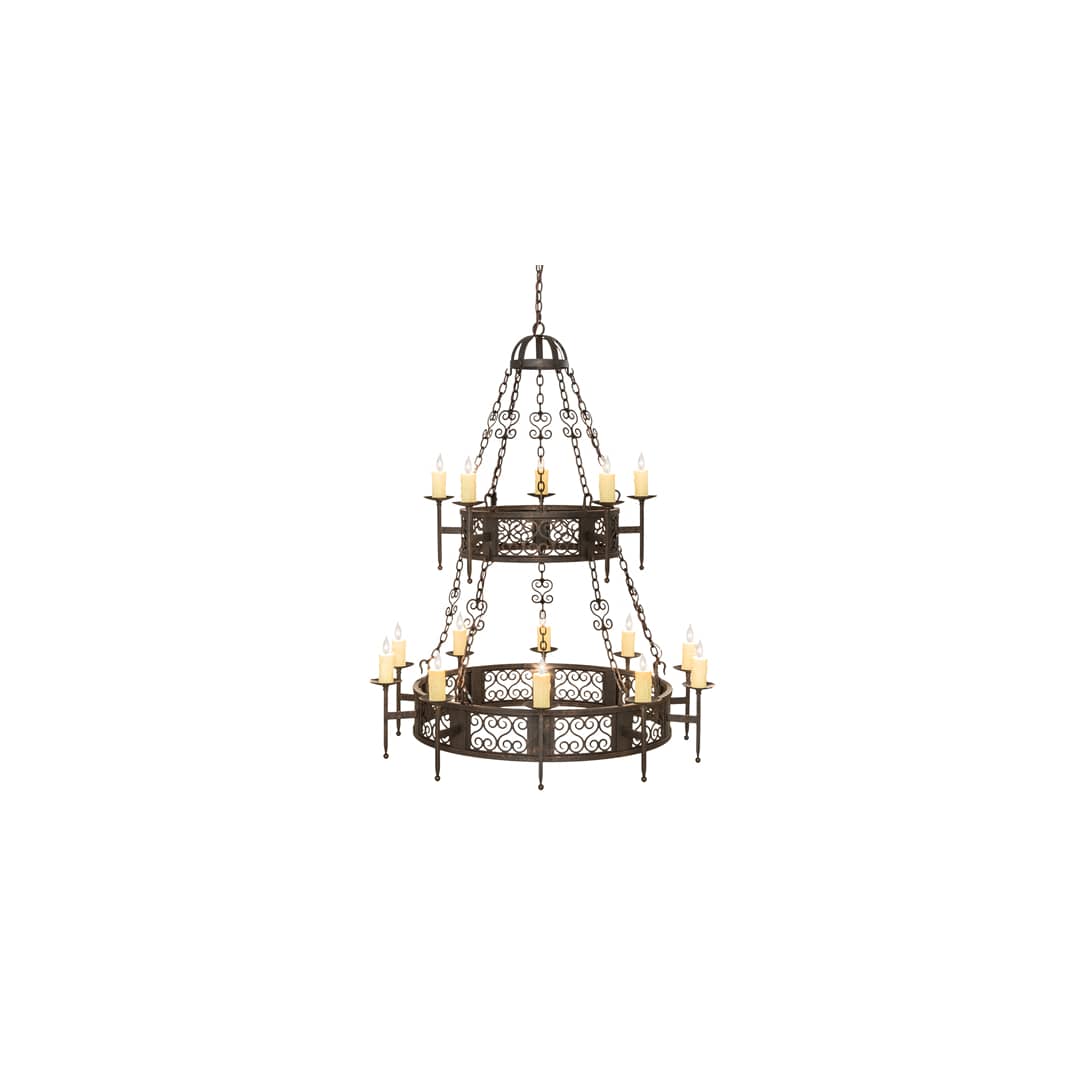 Toscano 15 Light 48" Wide Taper Candle Style Chandelier
