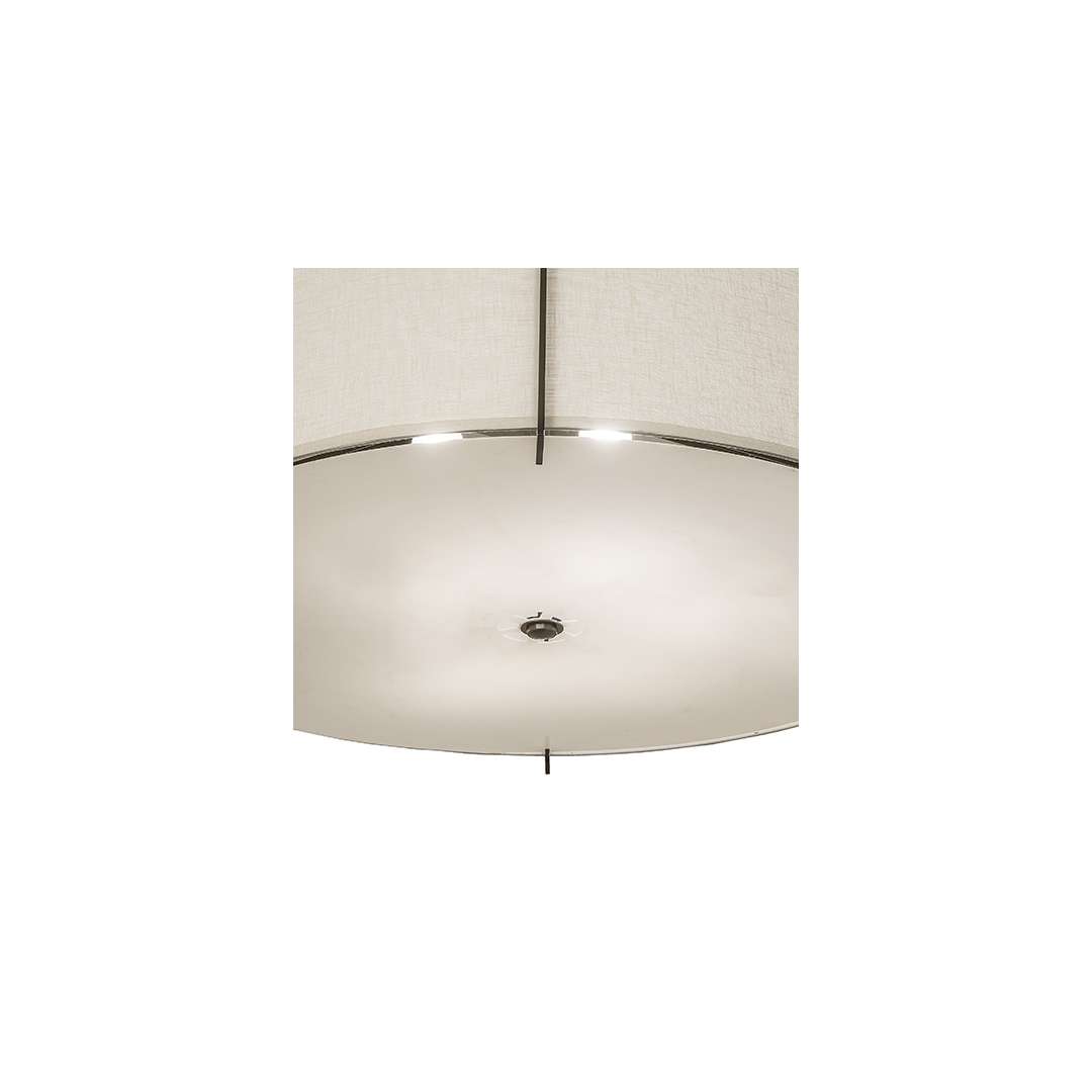 Cilindro Structure 6 Light 42" Wide Semi-Flush Drum Ceiling Fixture