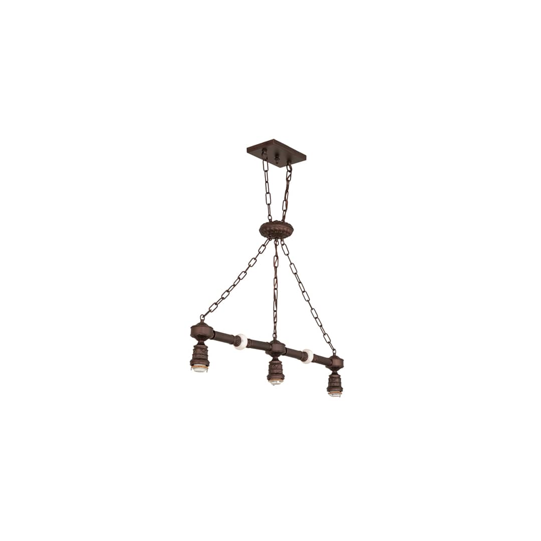 3 Light 45" Wide Linear Pendant