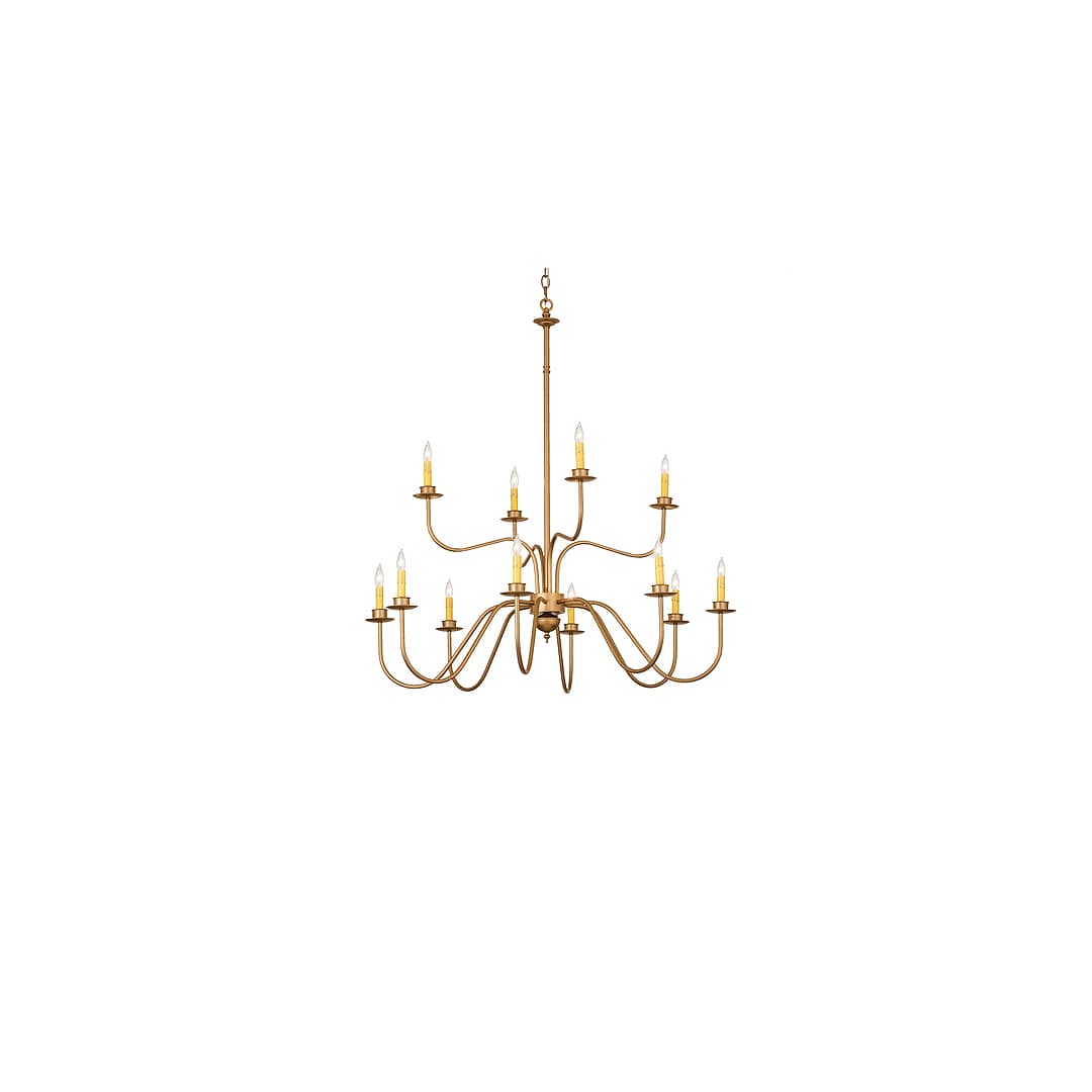 Ean 12 Light 42" Wide Taper Candle Style Chandelier