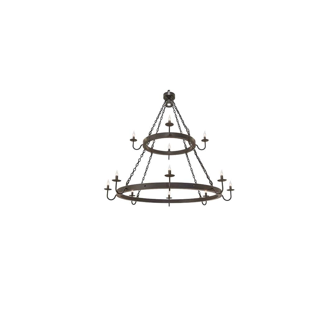 Suffolk 12 Light 60" Wide Taper Candle Style Chandelier