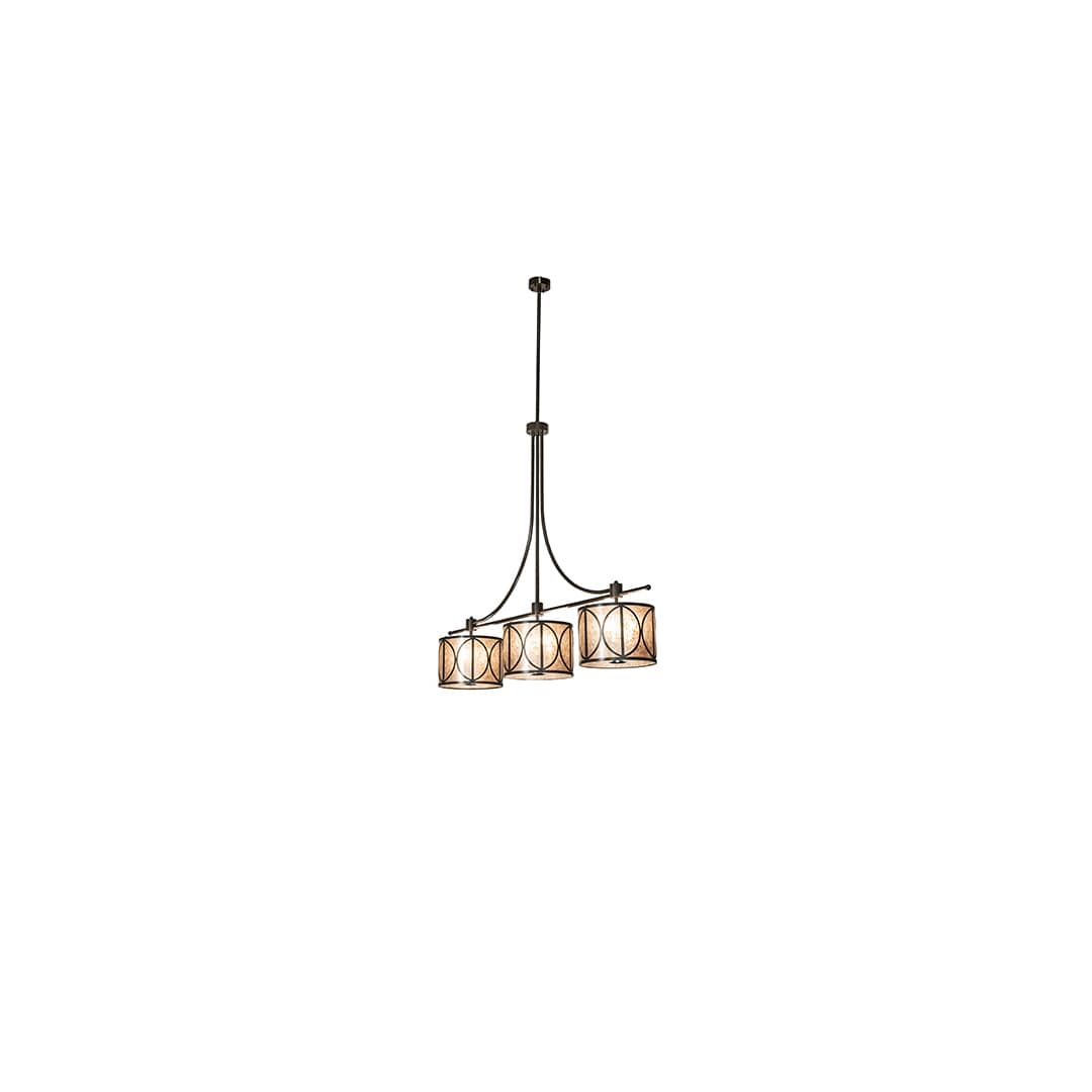 9 Light 90" Wide Linear Pendant