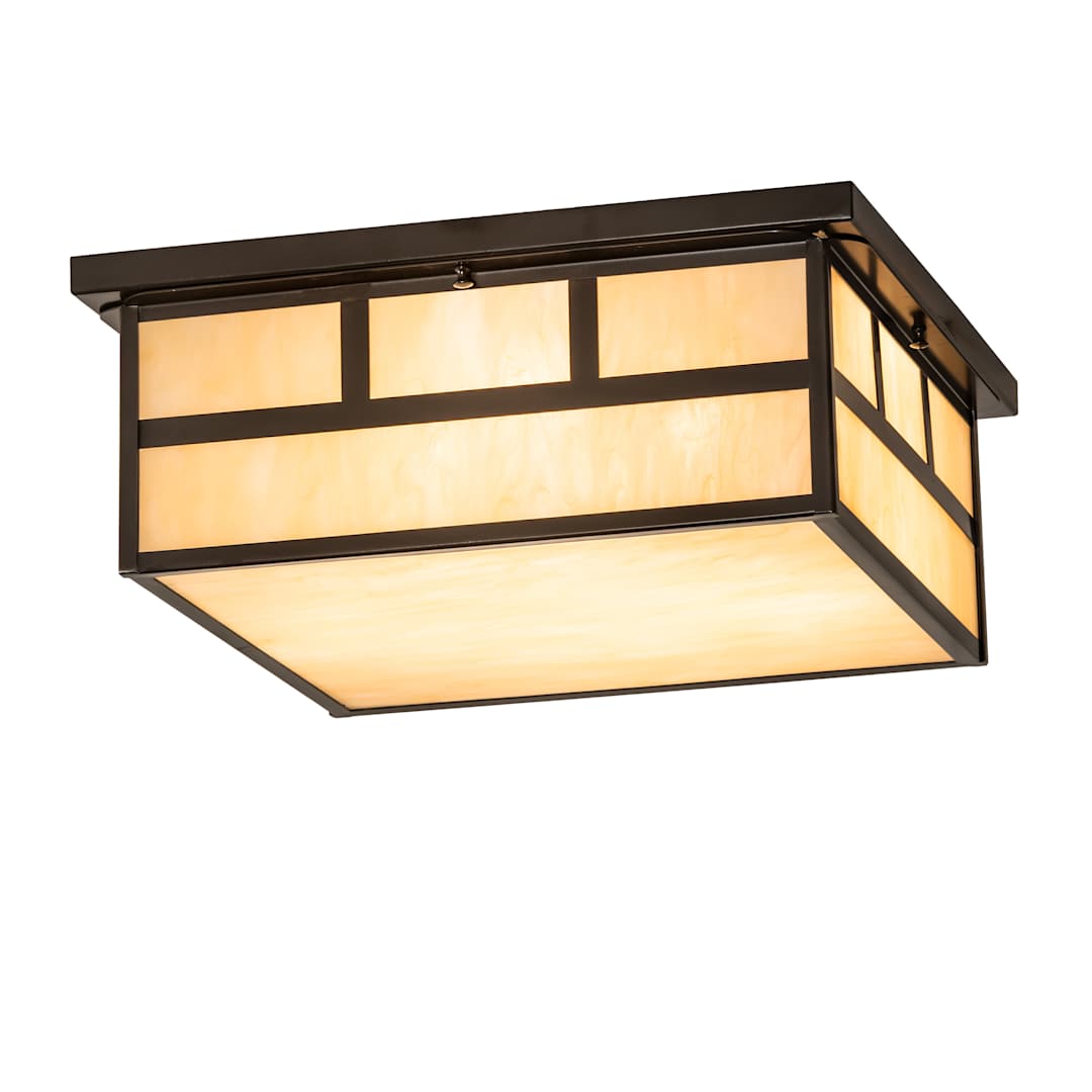 Hyde Park 4 Light 28" Wide Flush Mount Square Ceiling Fixture