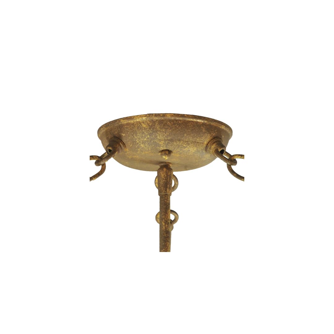 Dionne 3 Light 30" Wide Semi-Flush Bowl Ceiling Fixture - Pompeii Gold Finish