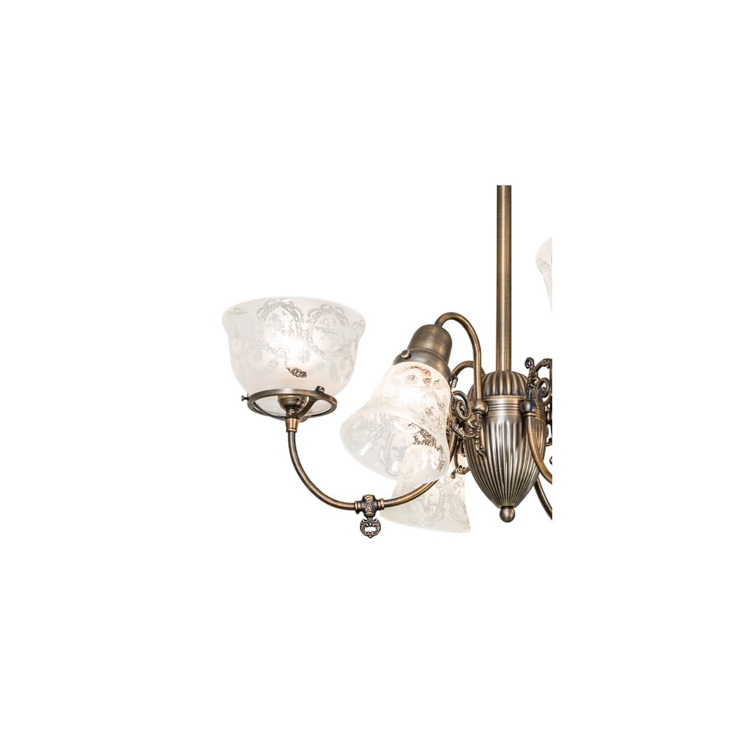 Revival Gas and Electric 6 Light 27" Wide Chandelier