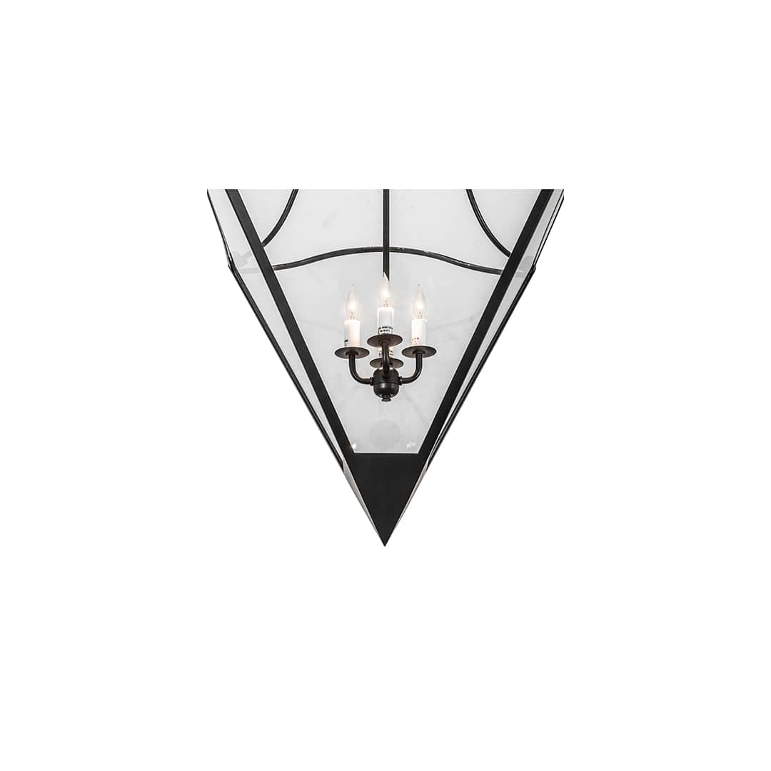 4 Light 30" Wide Taper Candle Pendant