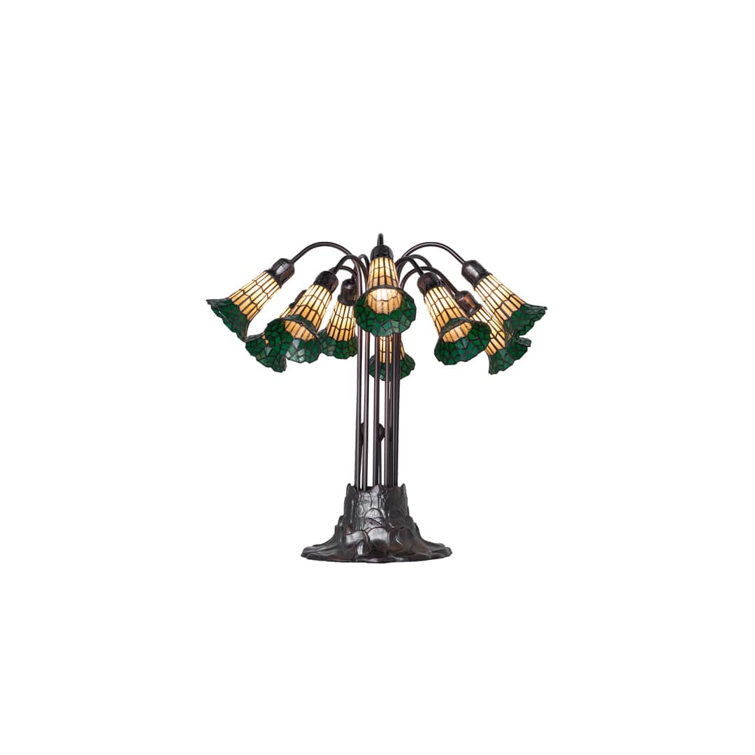 Pond Lily 10 Light 24" Tall Buffet Table Lamp