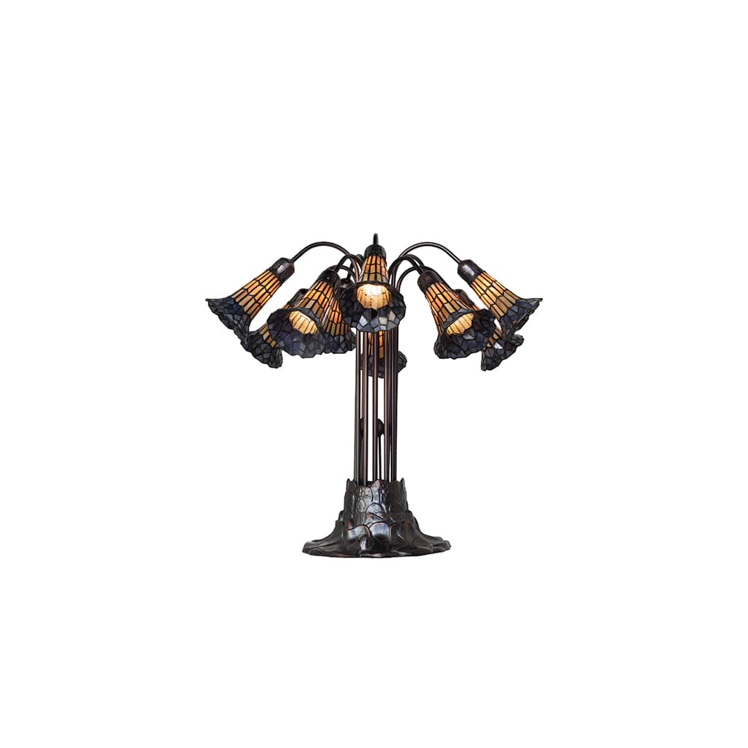 Pond Lily 10 Light 24" Tall Buffet Table Lamp