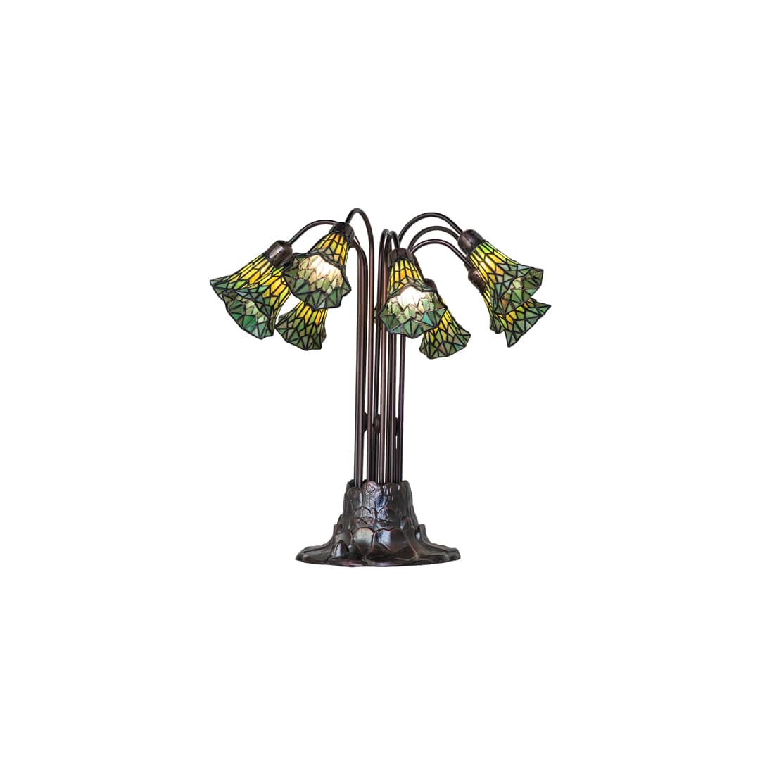 Pond Lily 10 Light 24" Tall Buffet Table Lamp