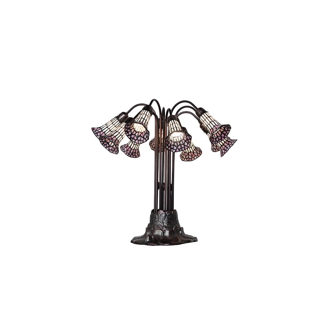 Pond Lily 10 Light 24" Tall Buffet Table Lamp