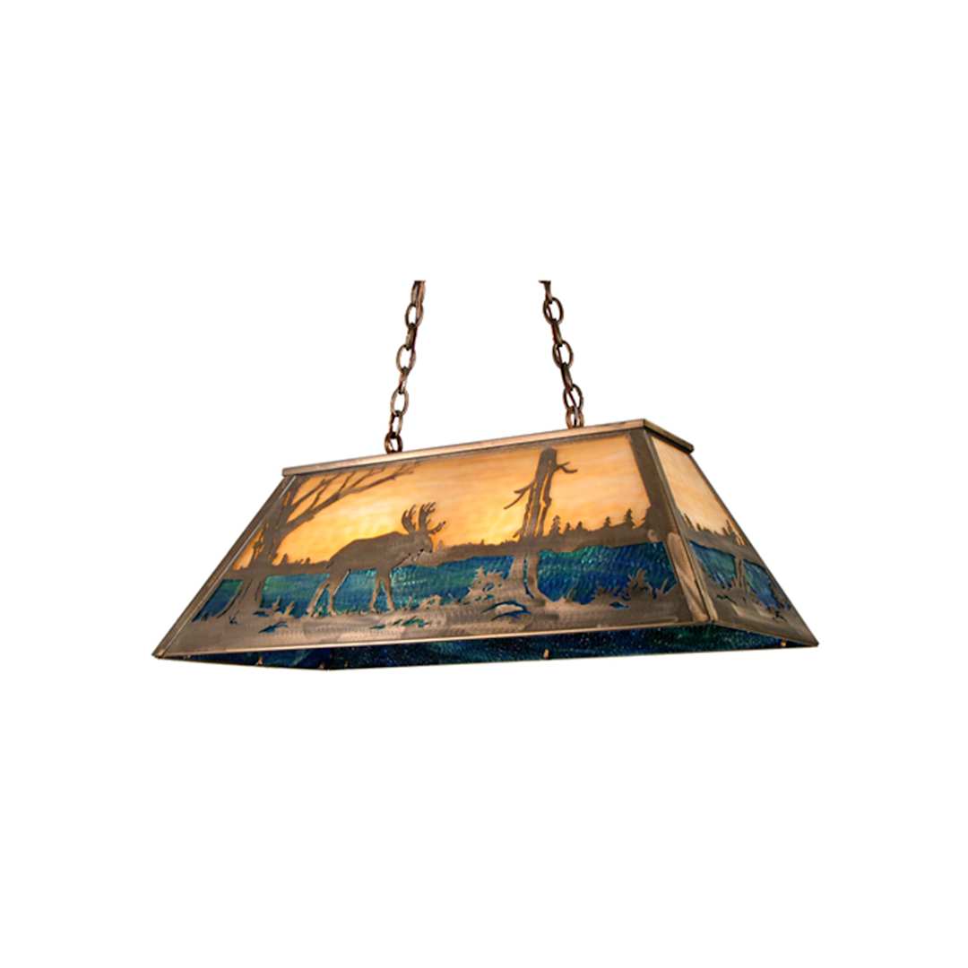 33" L Moose At Lake Island / Billiard Fixture