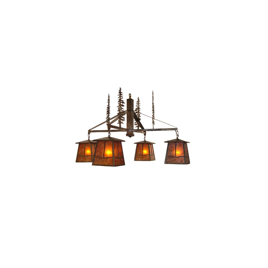 Tall Pines Valley View 4 Light 40" Wide Chandelier