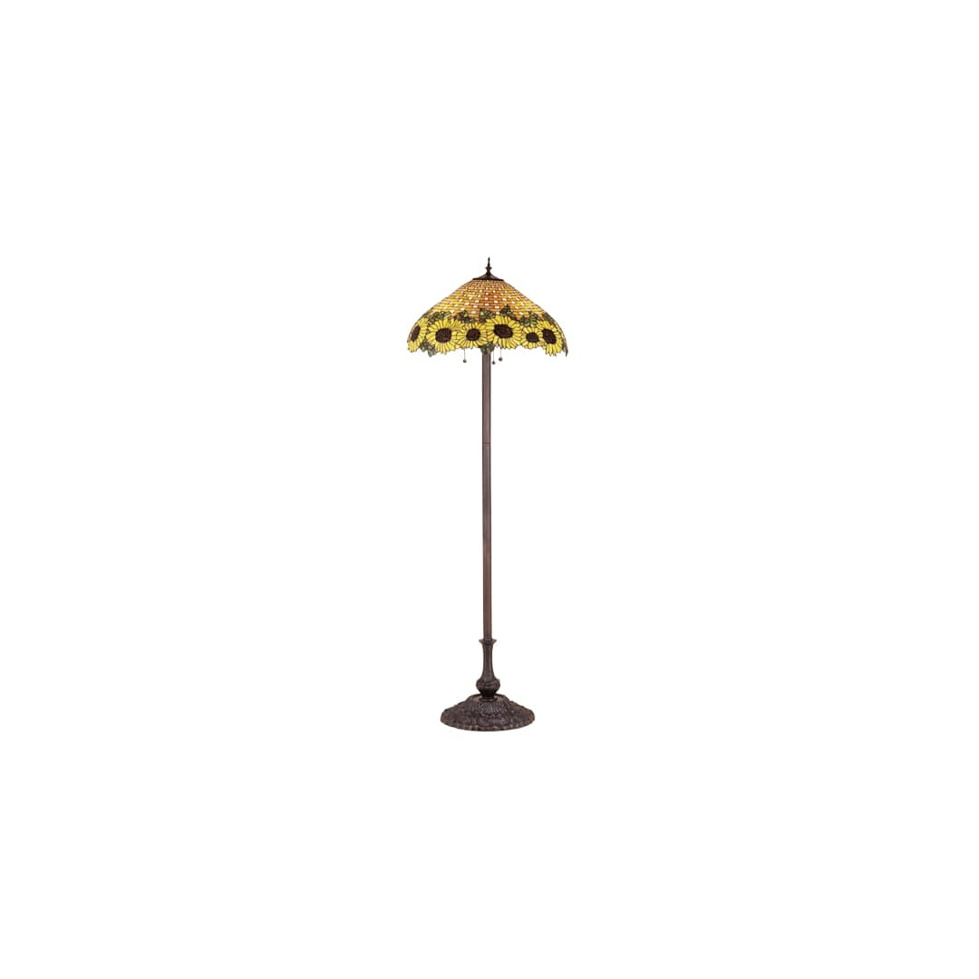 3 Light 63" Tall Tiffany Floor Lamp
