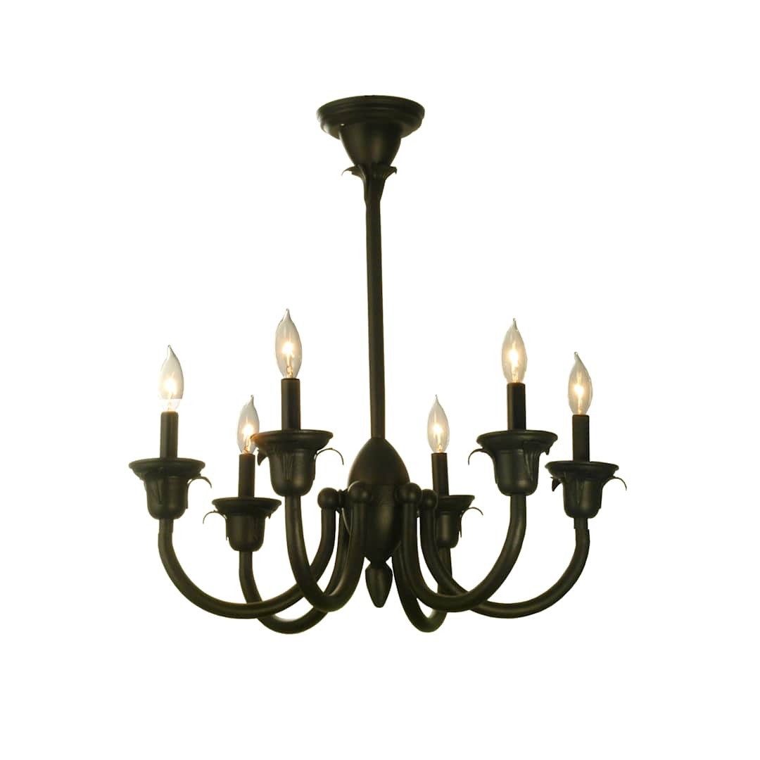 27" W Rhythm 6 Light Chandelier