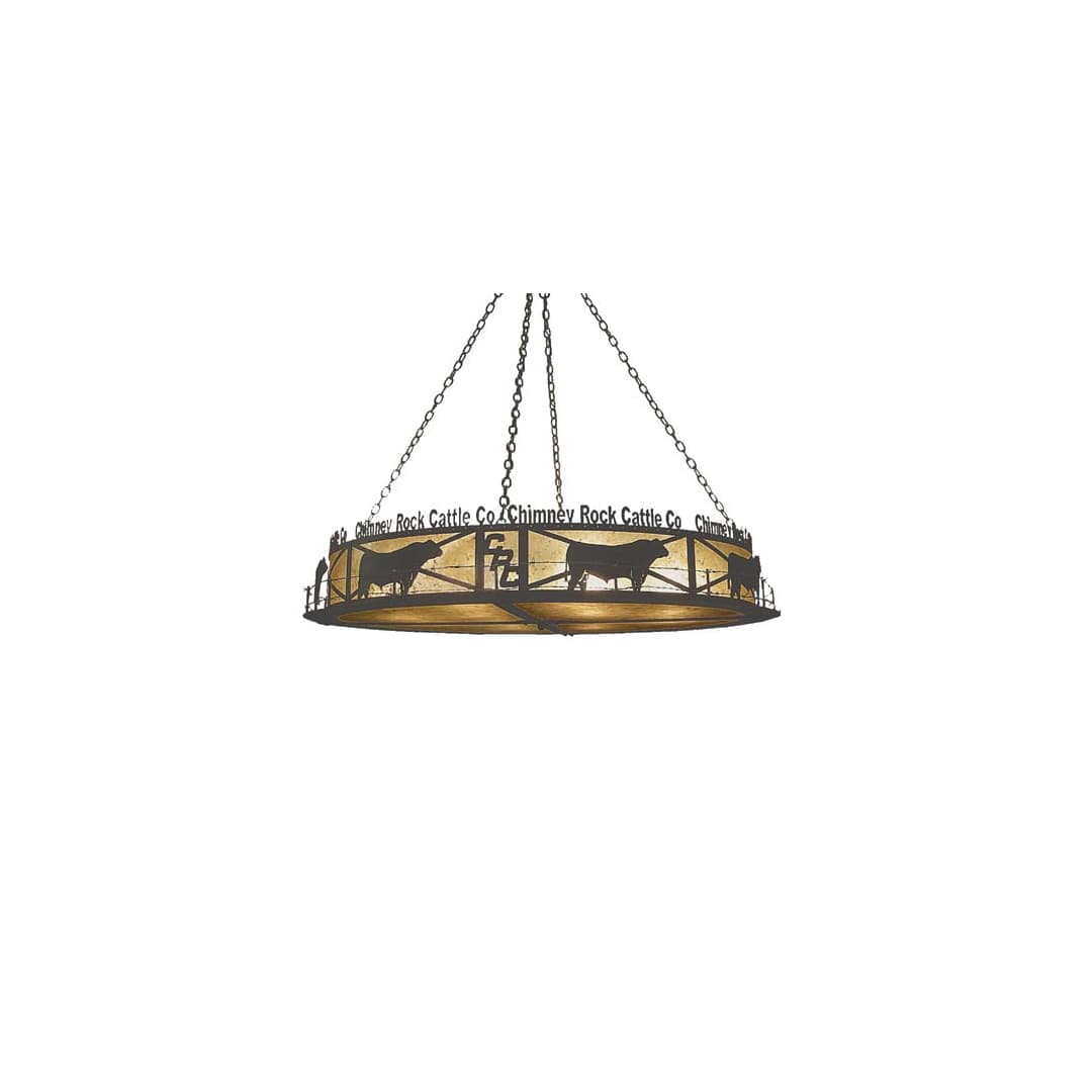 Personalized Chimney Rock 12 Light 60" Wide Pendant