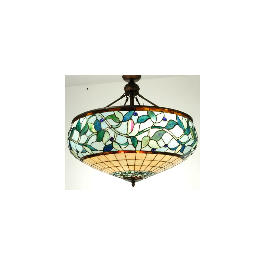 Ivy Berry 6 Light 34" Wide Semi-Flush Bowl Ceiling Fixture