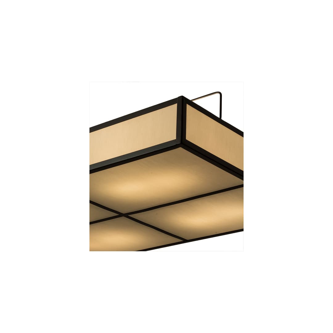 Kyoto 8 Light 45" Wide Semi-Flush Square Ceiling Fixture