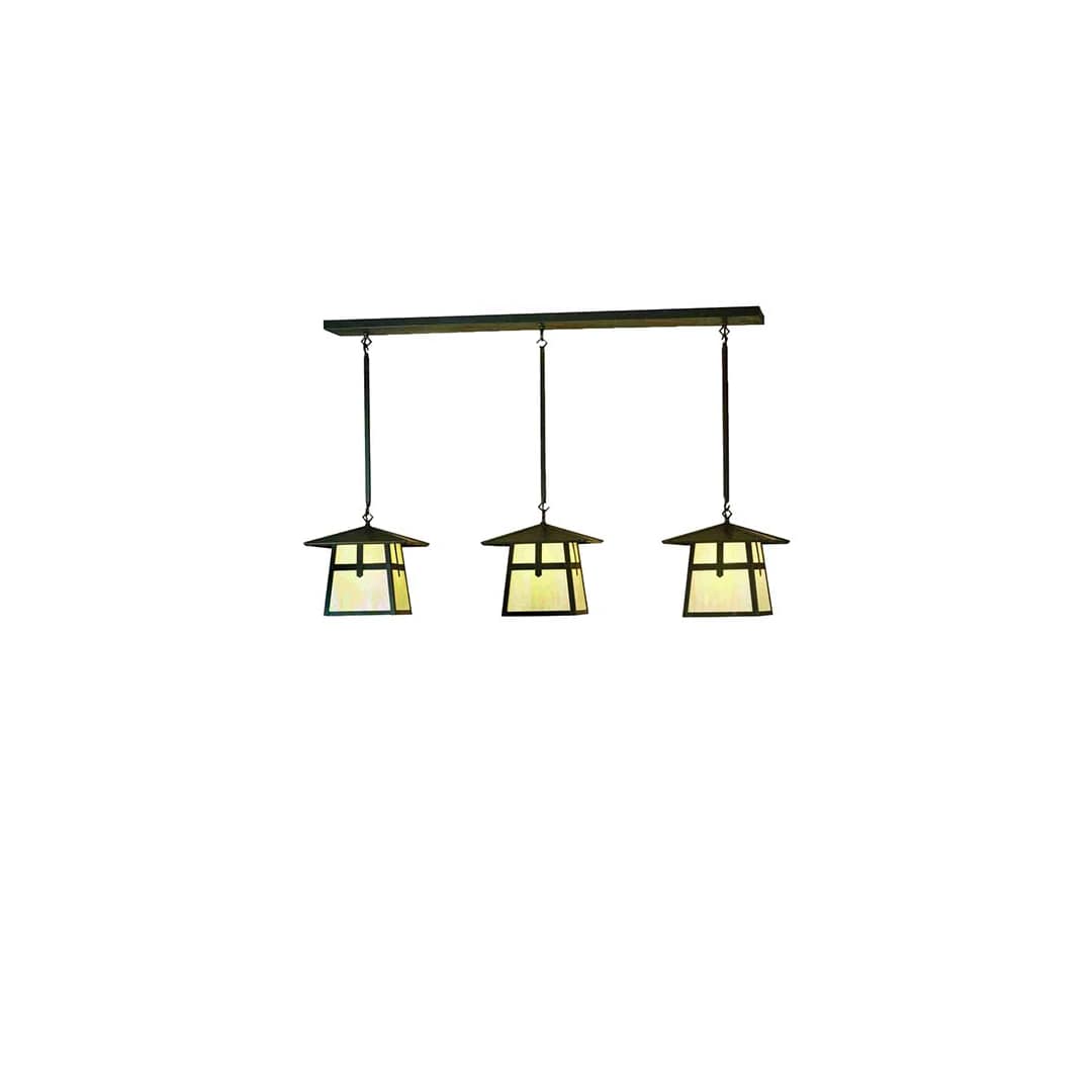 Stillwater Cross Mission 3 Light 48" Wide Linear Pendant