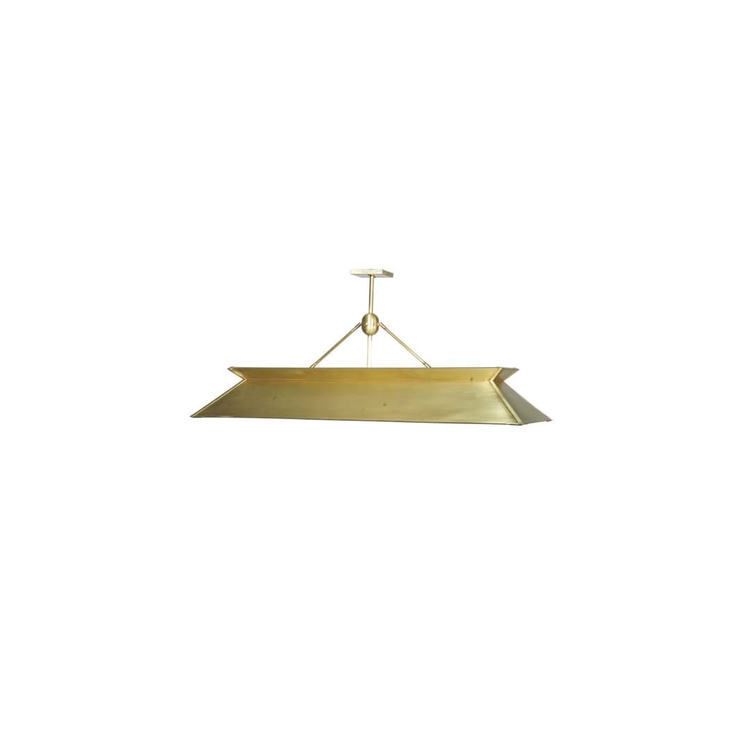 Natural Brass 3 Light 20" Wide Linear Pendant