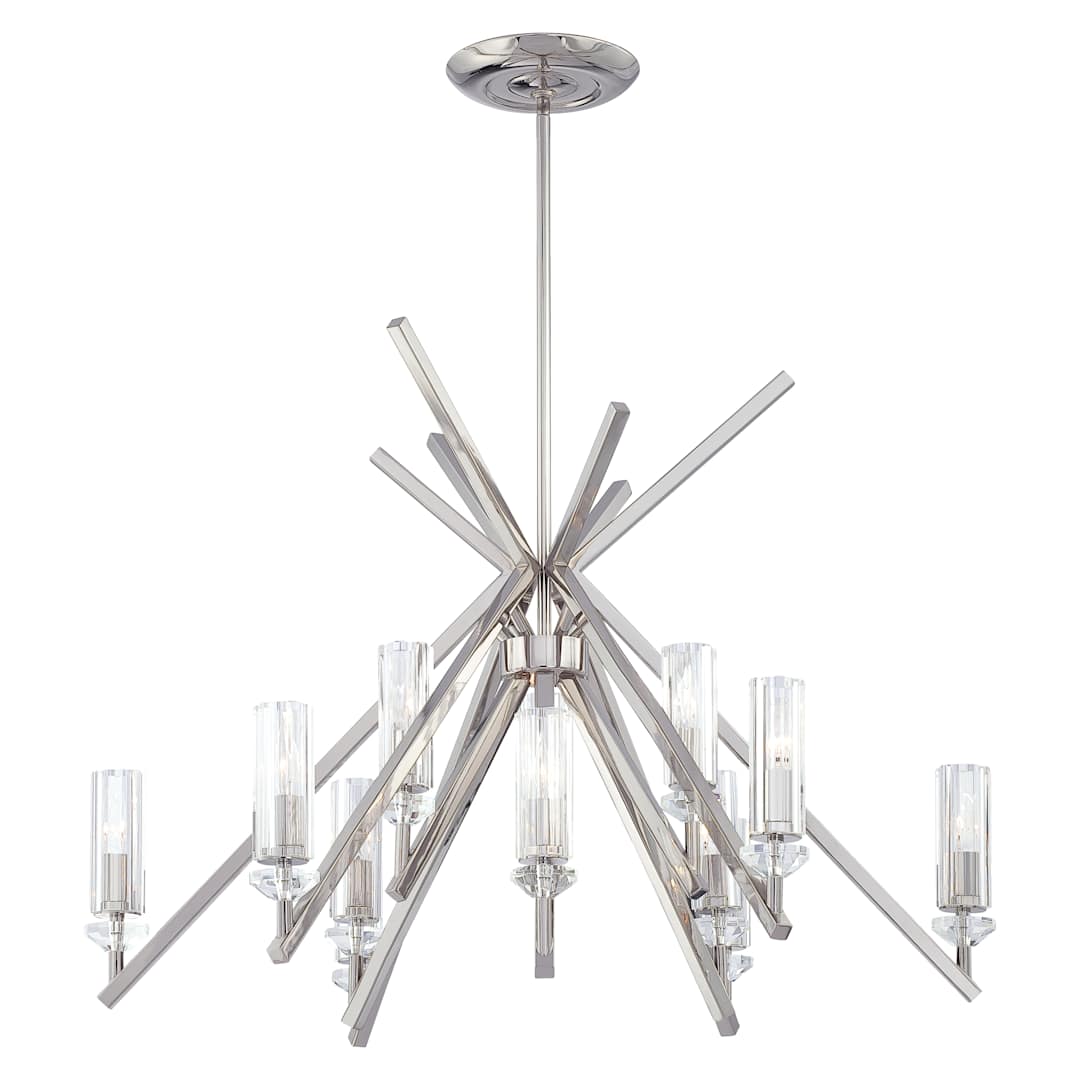 12 Light 1 Tier Chandelier from the Fusano Collection