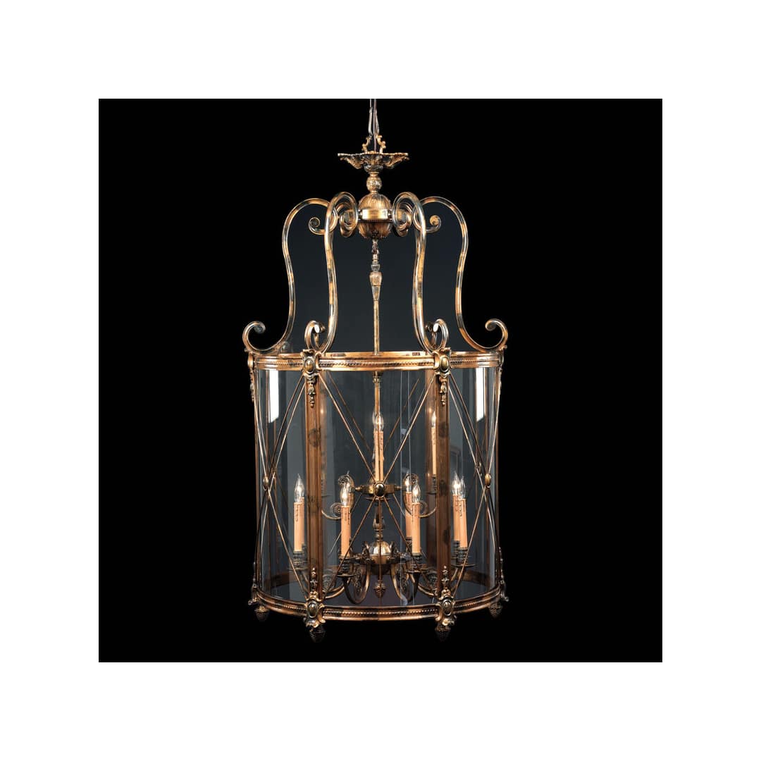 12 Light Lantern Pendant from the Foyer Collection