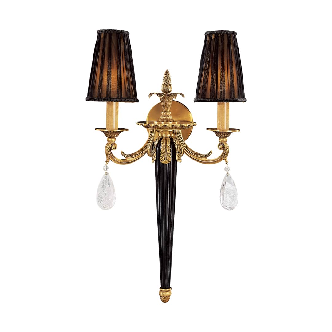 2 Light 13.5" Width Candle-Style Double Wall Sconce from the Metropolitan Collection