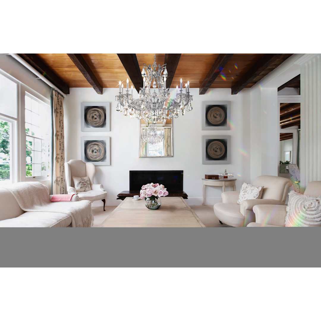 Sophia 12 Light 39" Wide Crystal Chandelier with Clear Optic Crystals