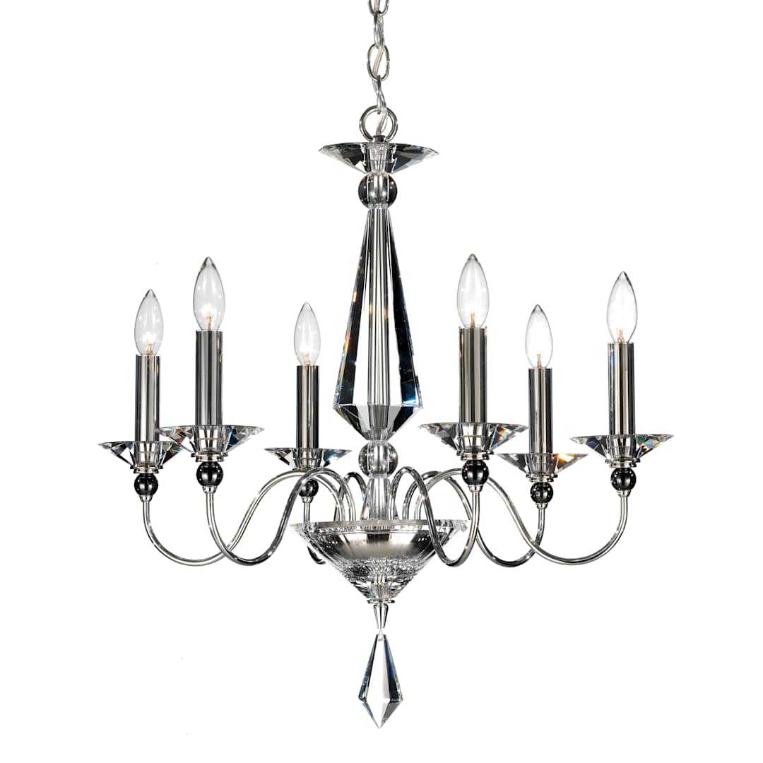 Jasmine 6 Light 22-1/2" Wide Crystal Chandelier with Swarovski Optic Crystals