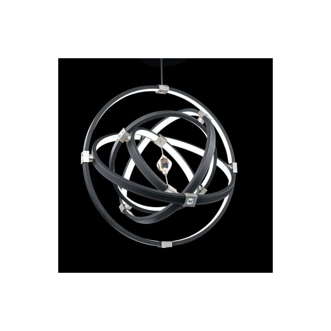 Atomic 37" Wide LED Crystal Pendant