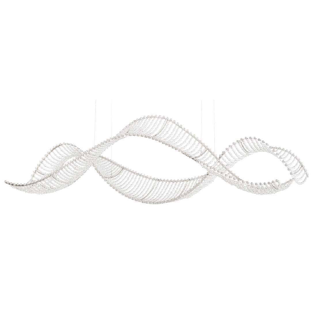 Alon 60" Wide LED Crystal Chandelier - with Swarovski Crystal